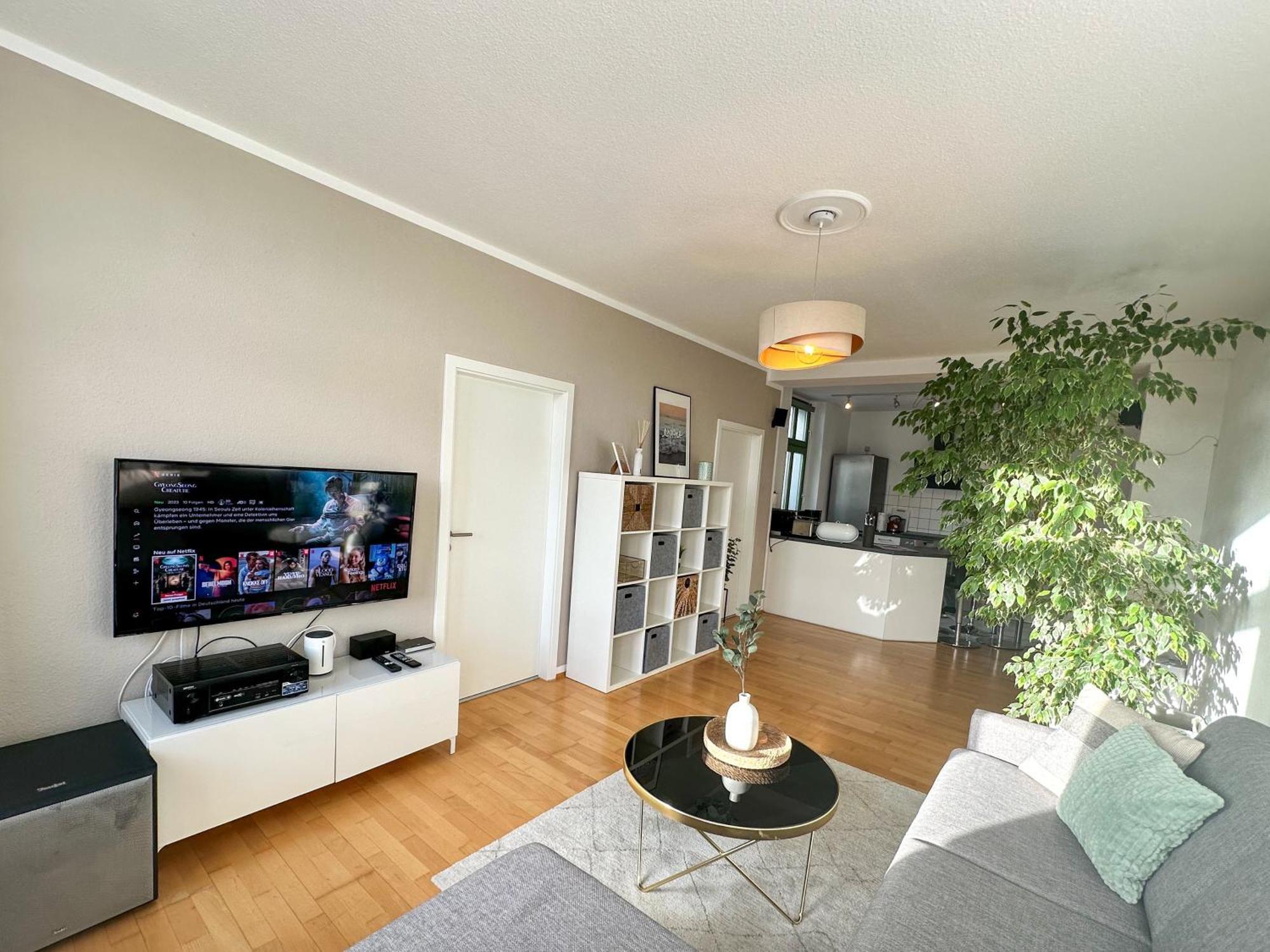 Apartment Helle Geraeumige 3r City-wohnung, Balkon Und Tv Streaming *